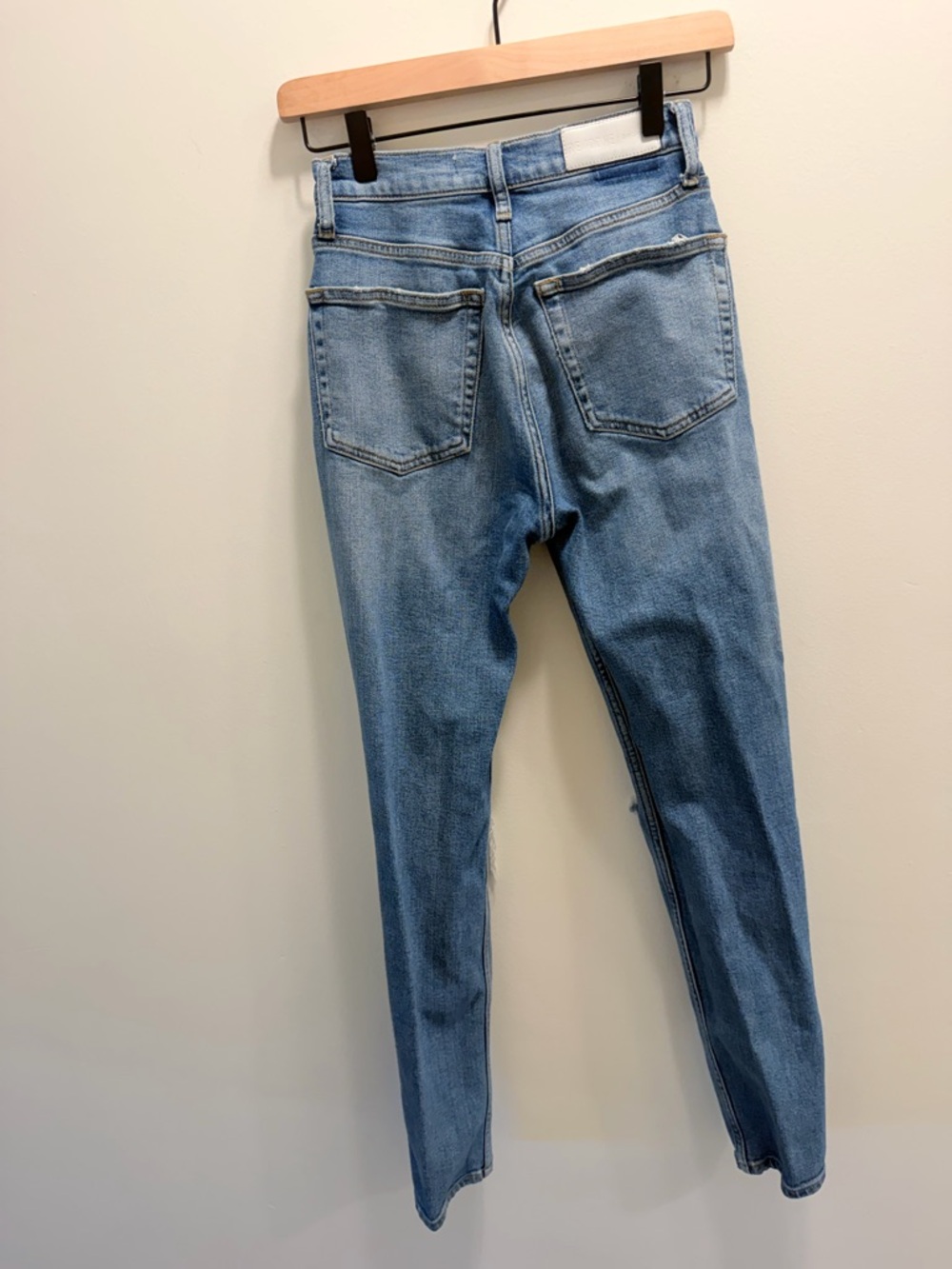 RE/DONE Originals Distressed High-Rise Jeans – Size 25 - Picture 5 of 6
